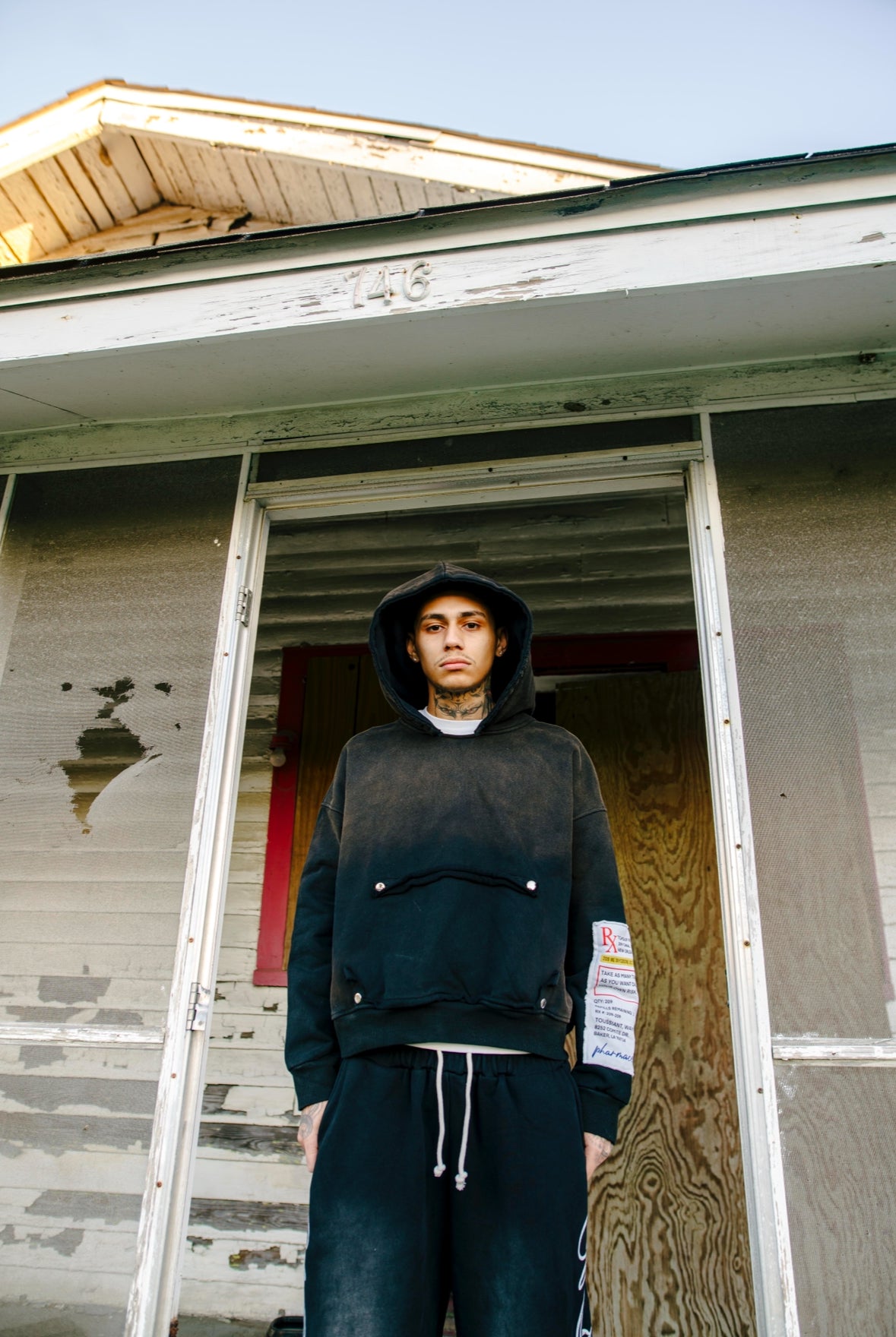 SURGERY #001- RX LABEL HOODIE V2 (BLACK)