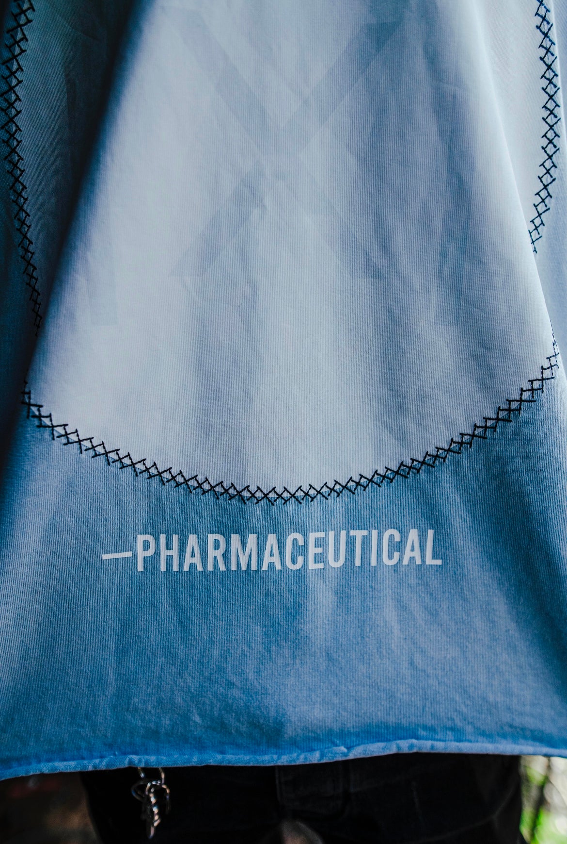 X PILL DROP SHOULDER TEE [BABY BLUE]