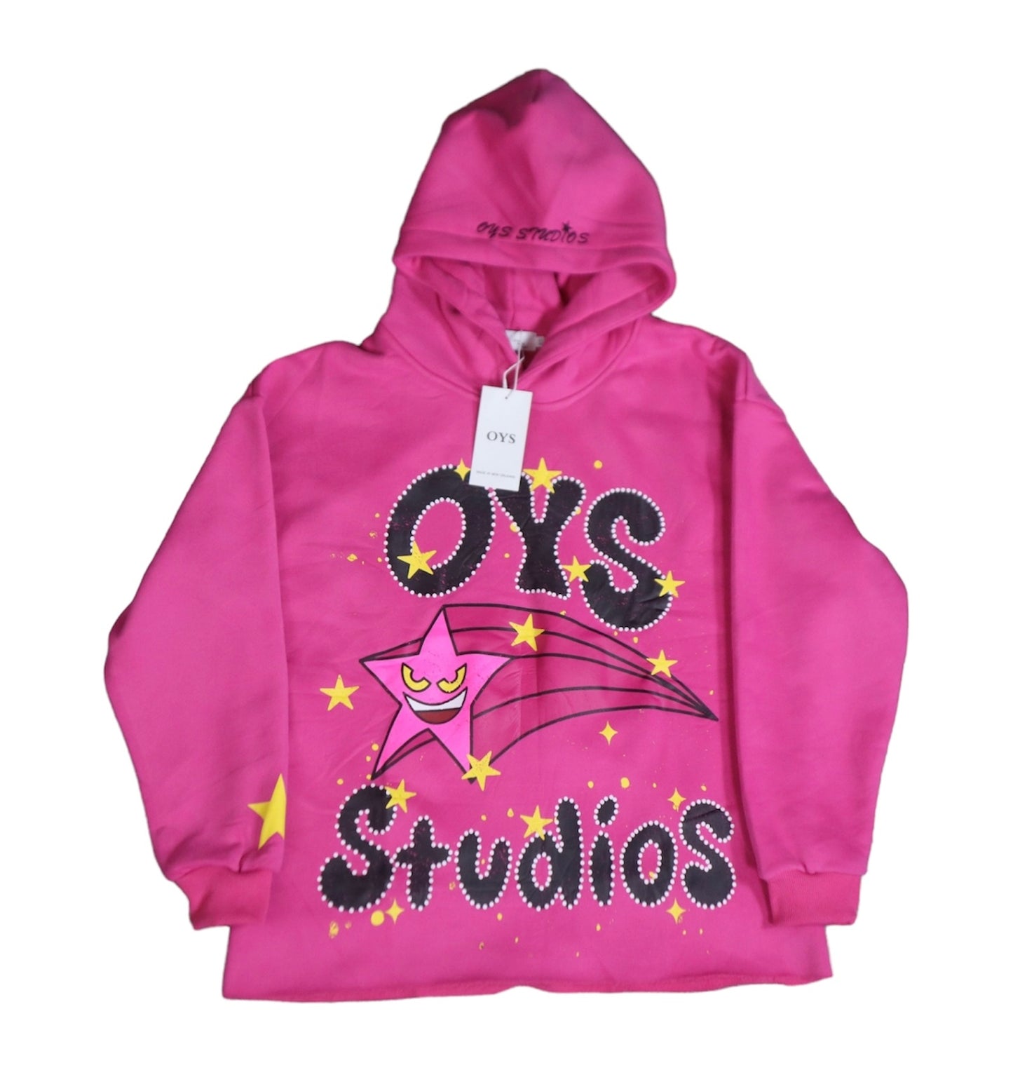 EVIL STAR PINK HOODIE