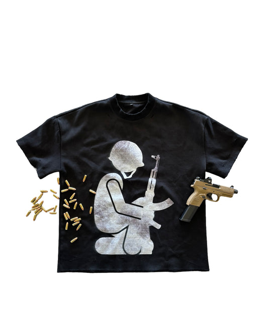 “ART WILL CAUSE WAR” TEE BLACK