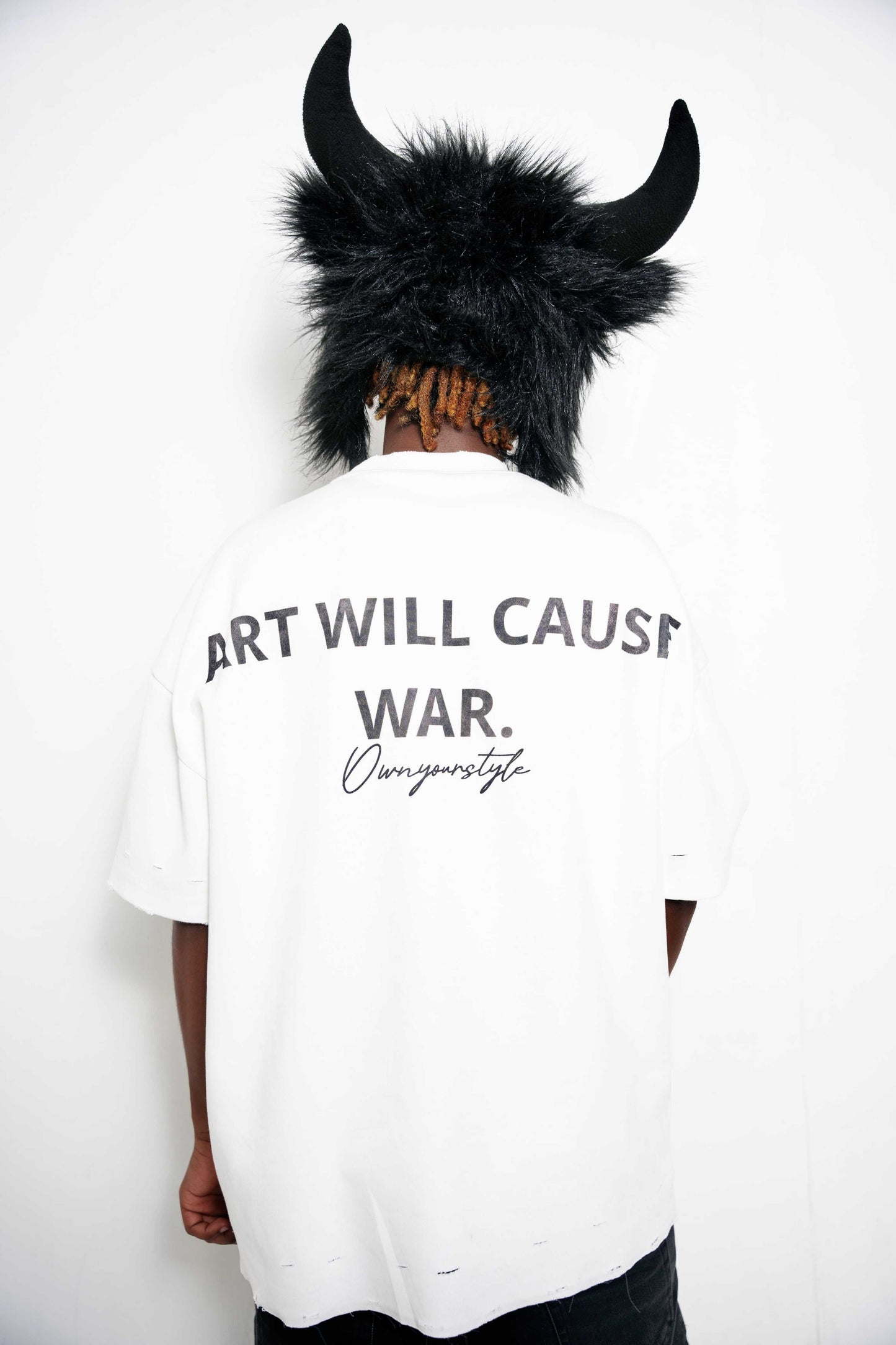 “ART WILL CAUSE WAR” TEE WHITE