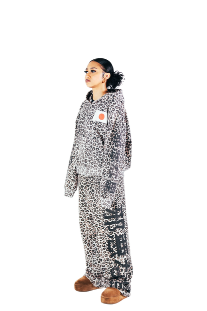 JAPAN LEOPARD PRINT ZIP UP