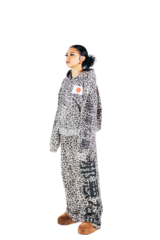 JAPAN LEOPARD PRINT ZIP UP